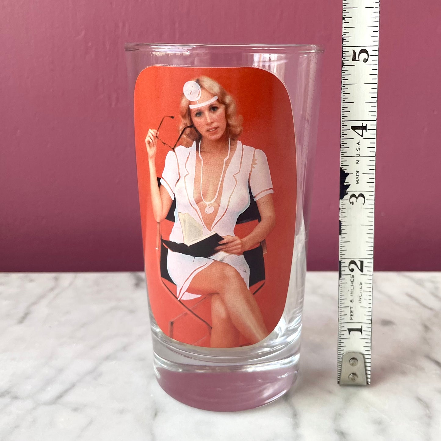 Sip & Strip| 1970s Nude Girl Glass