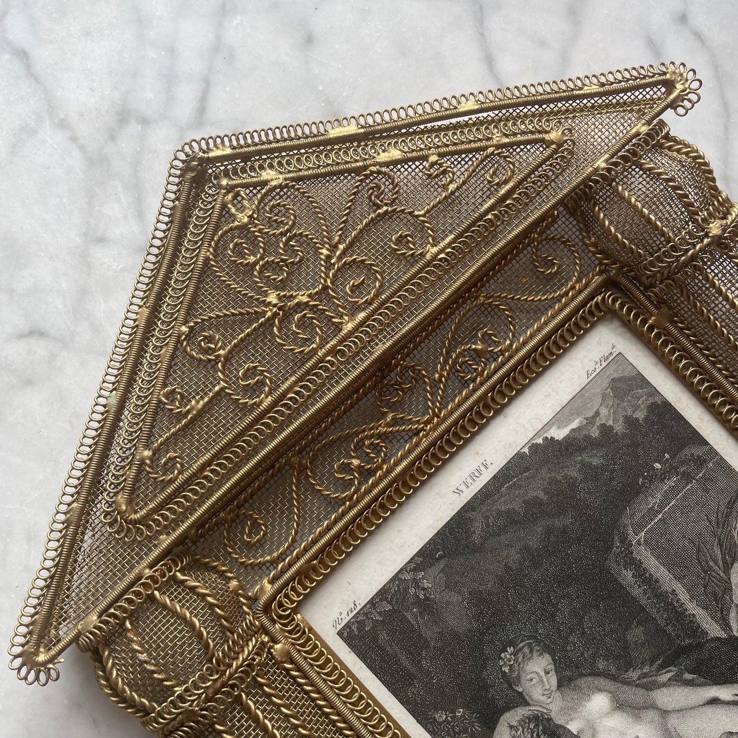 Oenone & Paris | Antique Framed Engraving
