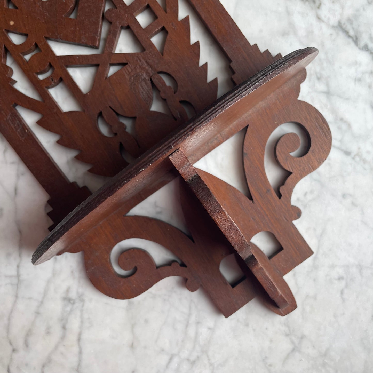 Antique Masonic Scroll Saw Shelf
