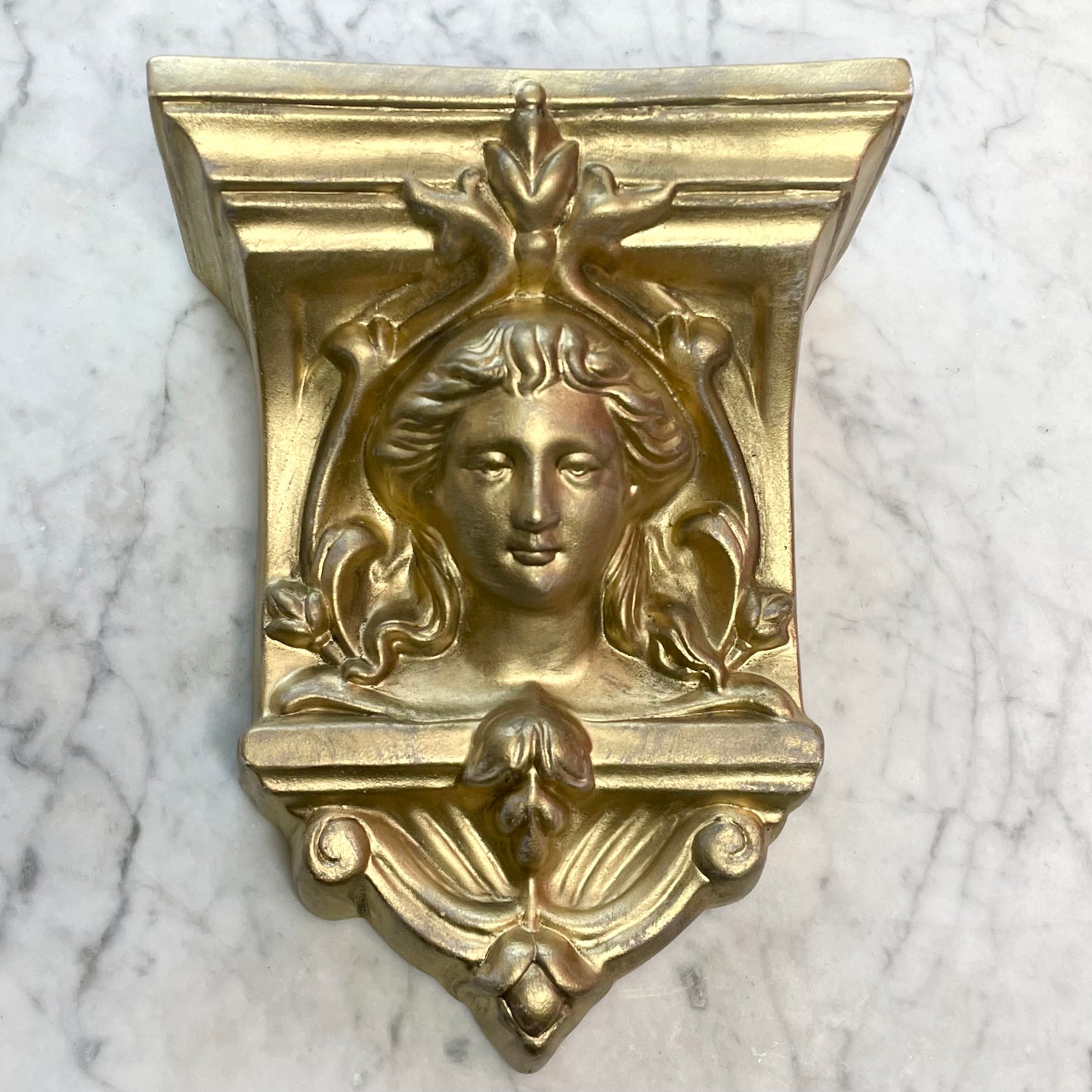 Victorian Revival Hanging Planter with Woman’s Face