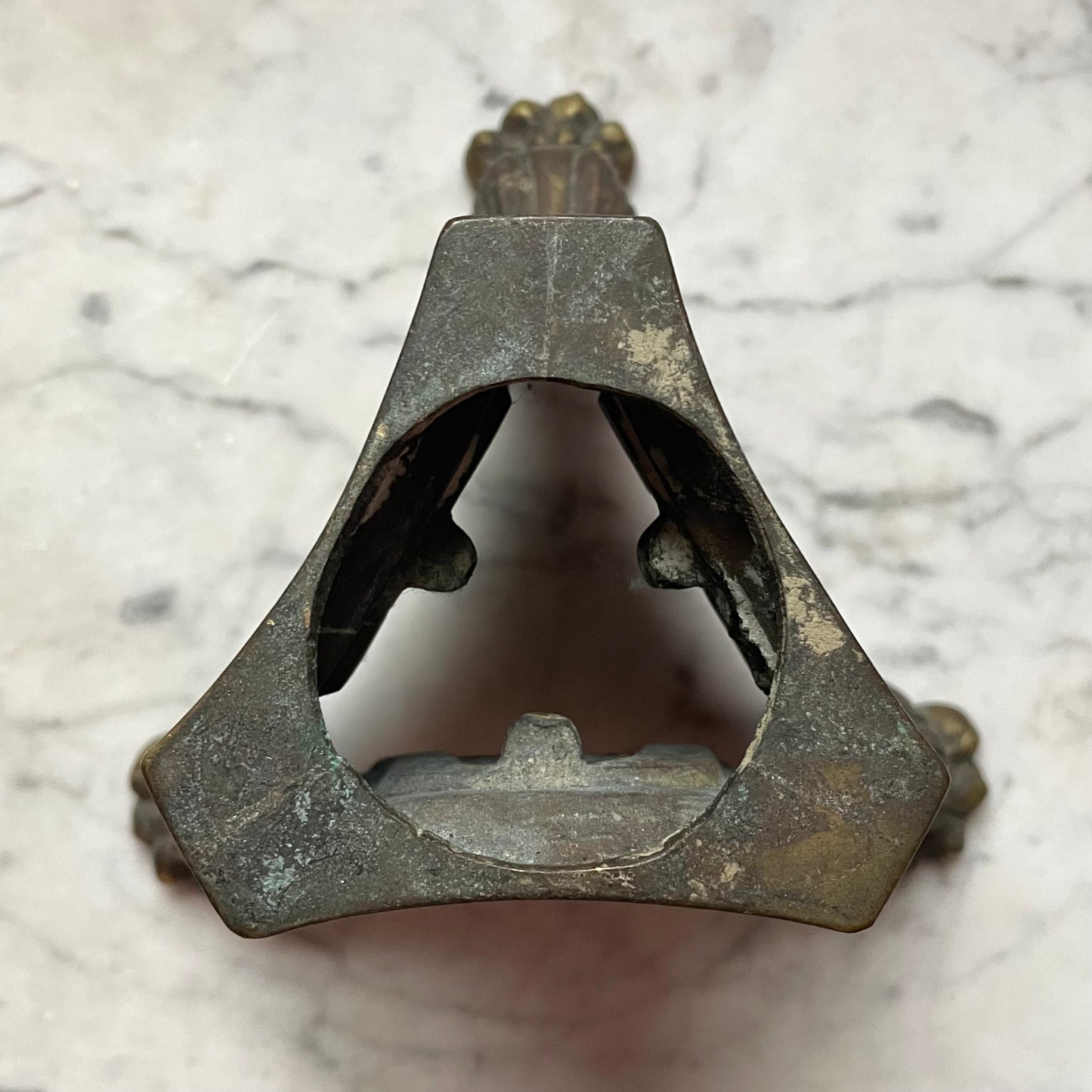 Antique Religious Metal Base