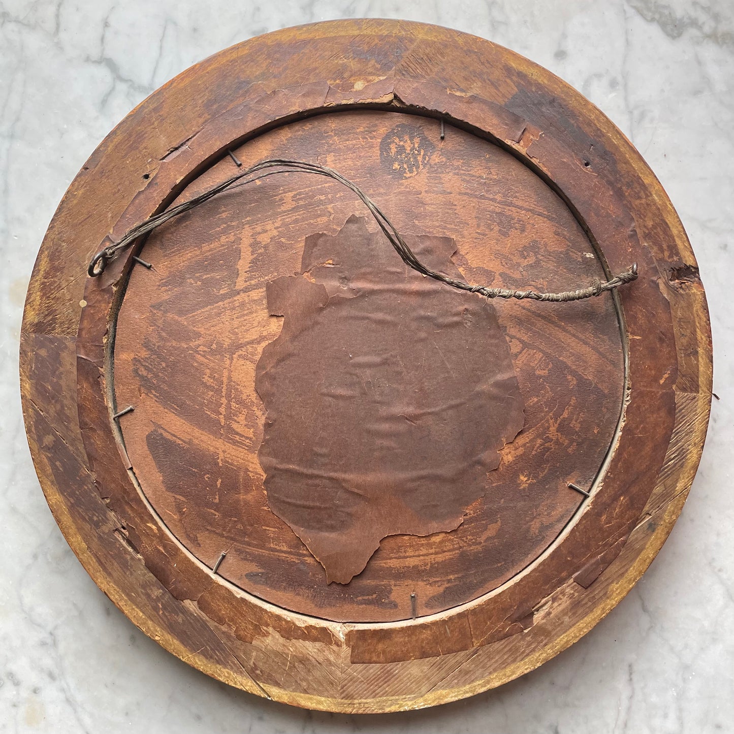 Victorian Round Gilded Mirror