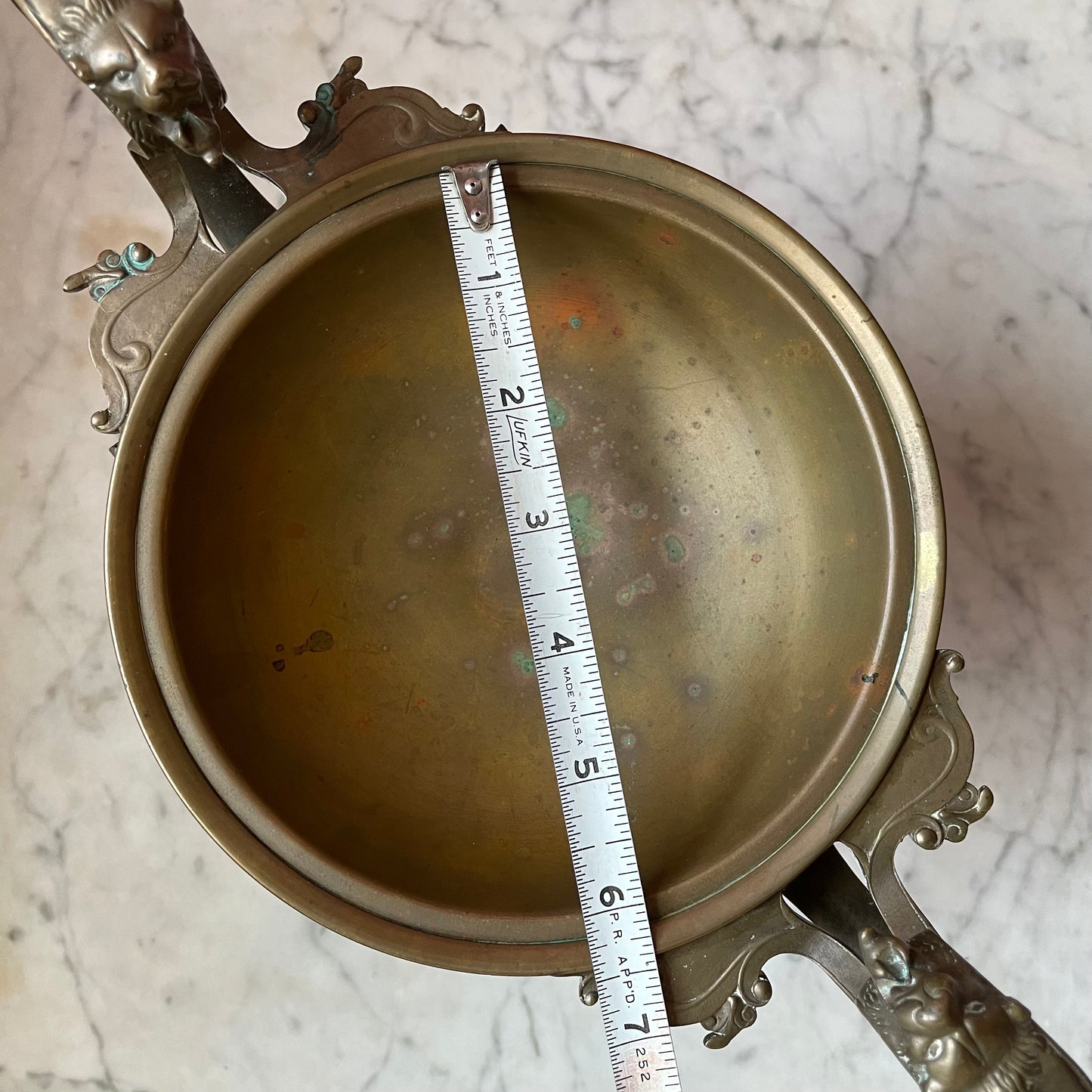 Vintage Brass Baroque Revival Compote
