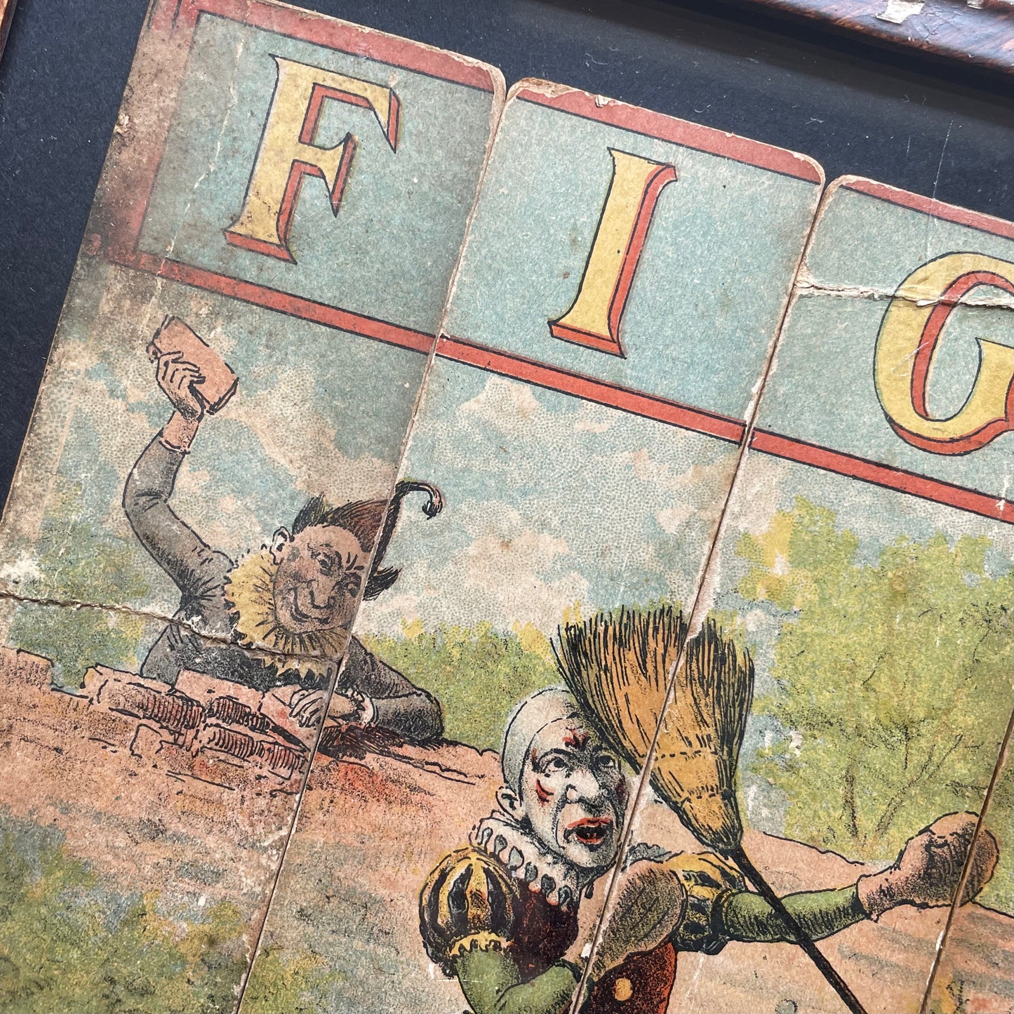 Victorian Witch Lithograph Puzzle Framed