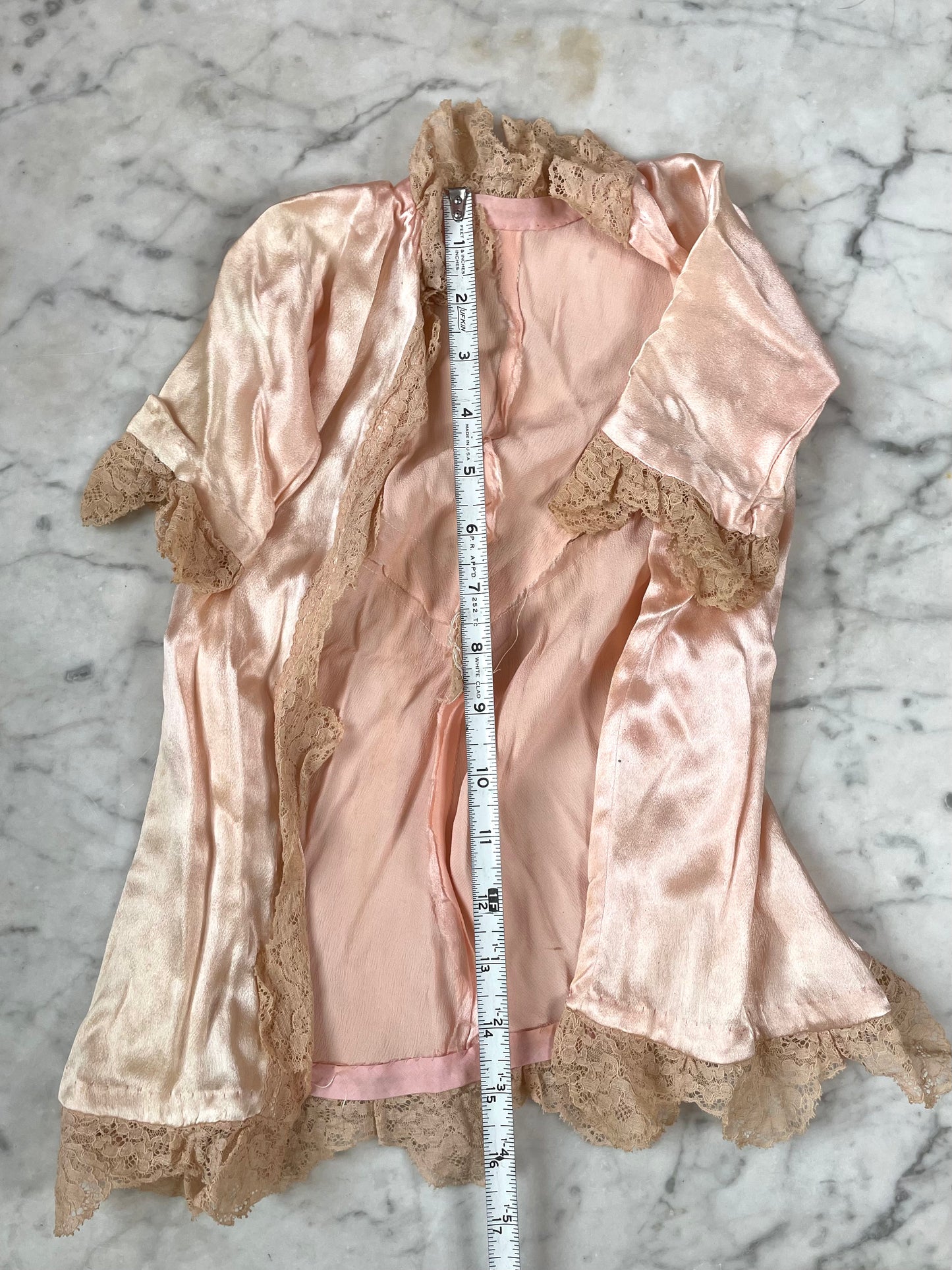 Antique Silk Satin Doll Robe
