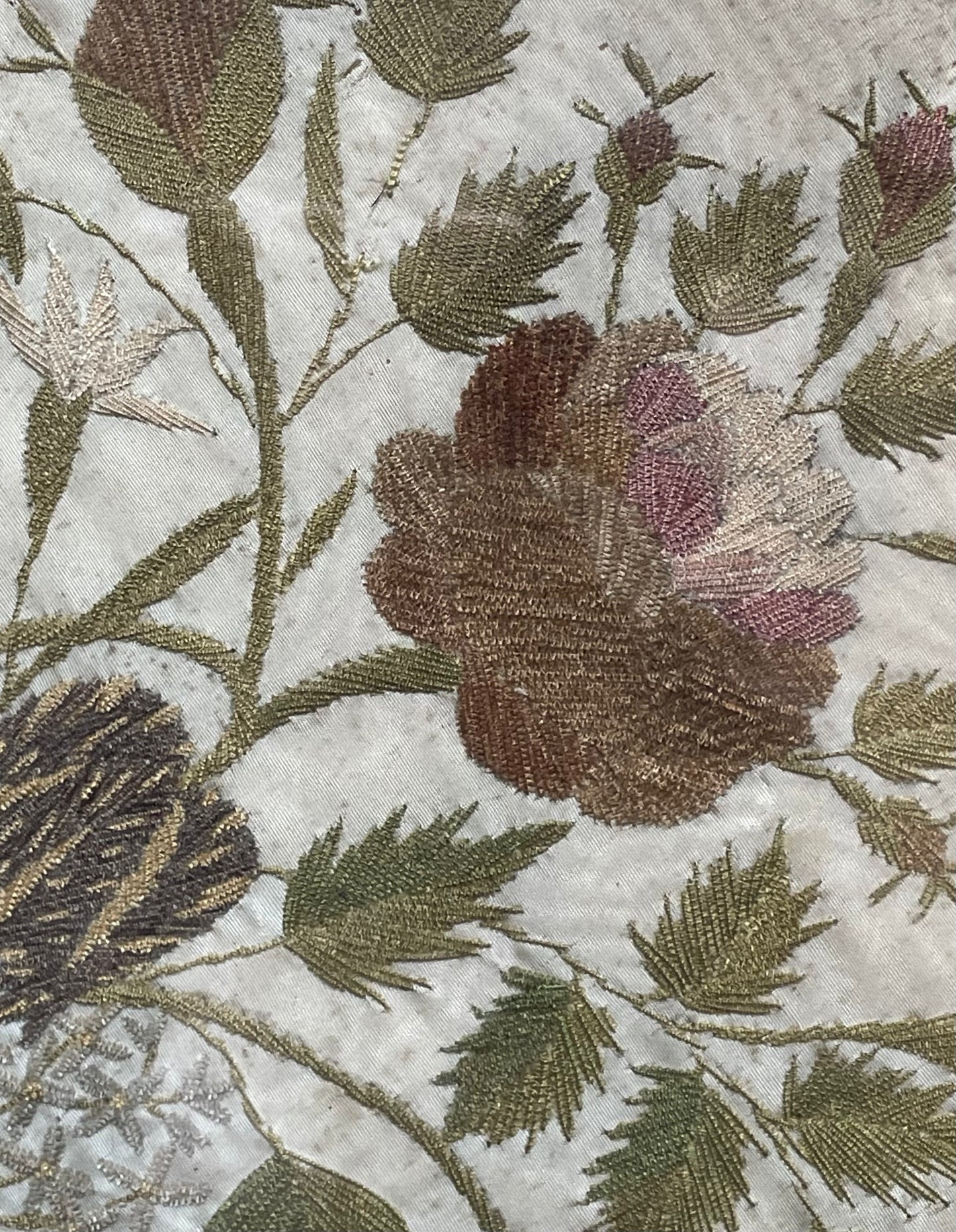 Early Victorian Floral Embroidery