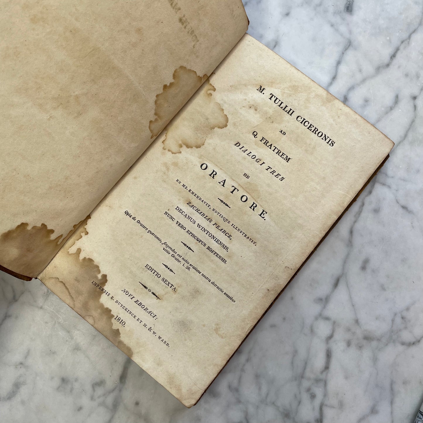 Cicero: Ad Quintum fratrem dialogi tres de oratore, 1810