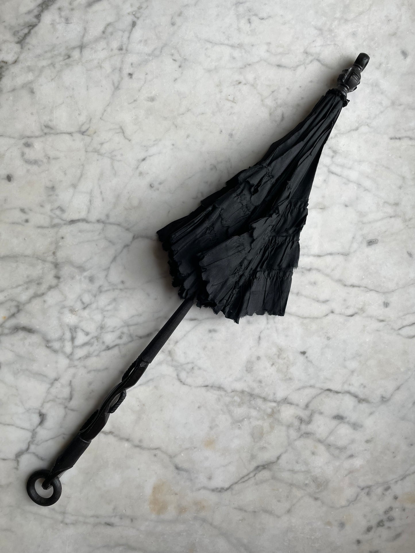 Victorian Black Silk Child’s Parasol