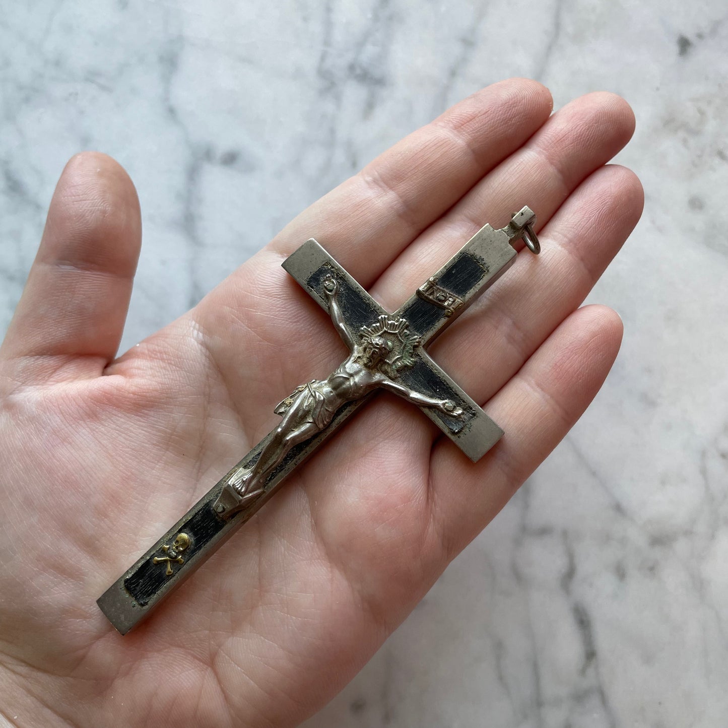 Antique Ebony Crucifix