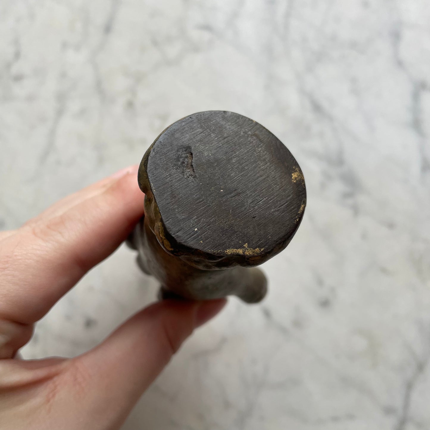 Antique Cast Iron Hand Paperweight