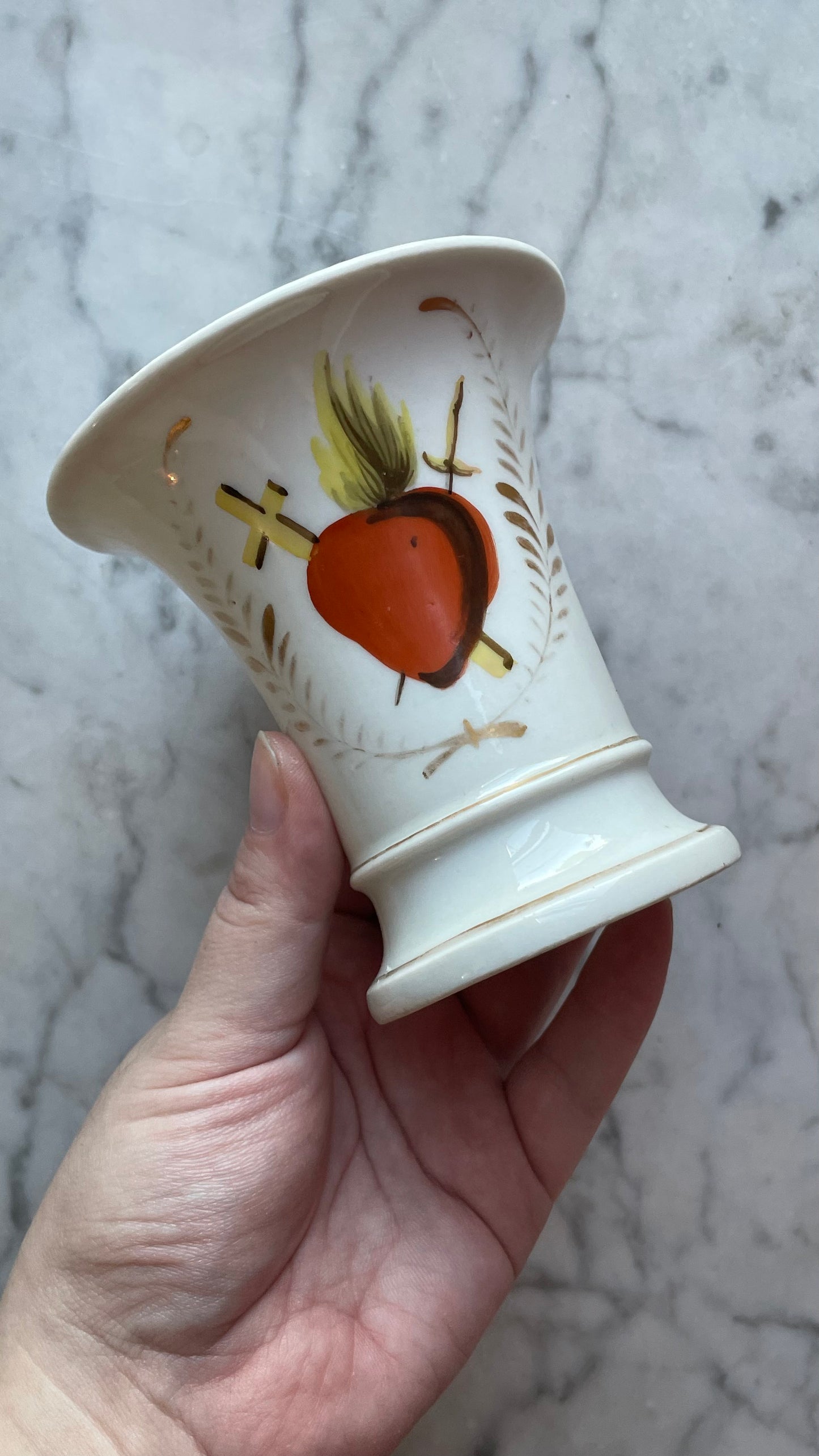 Antique Sacred Heart & Saint Vases