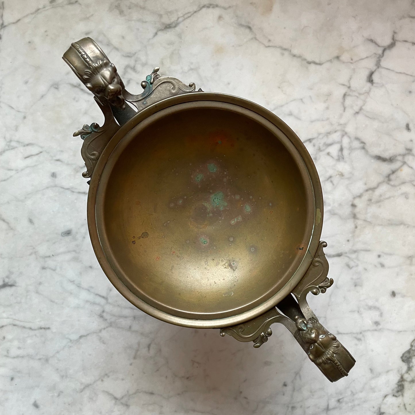 Vintage Brass Baroque Revival Compote