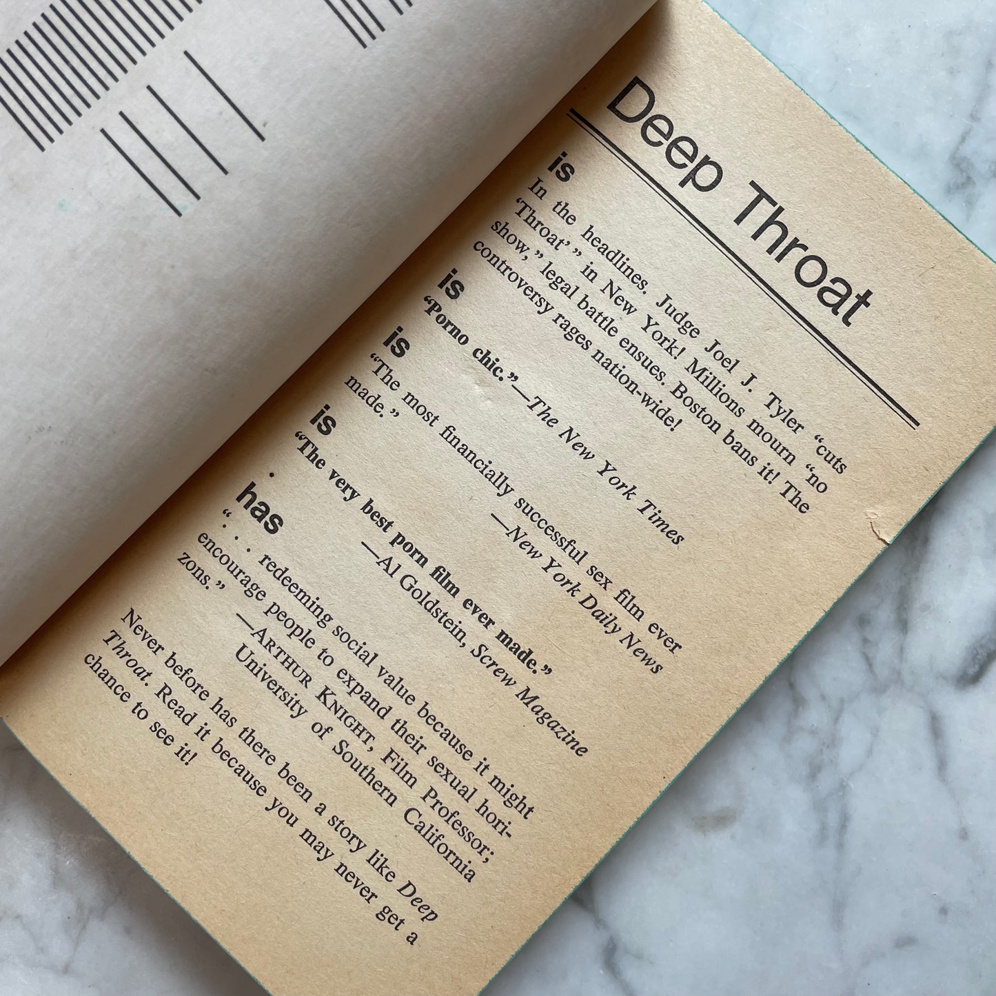 Deep Throat | Novelization of a Porn Classic | 1973
