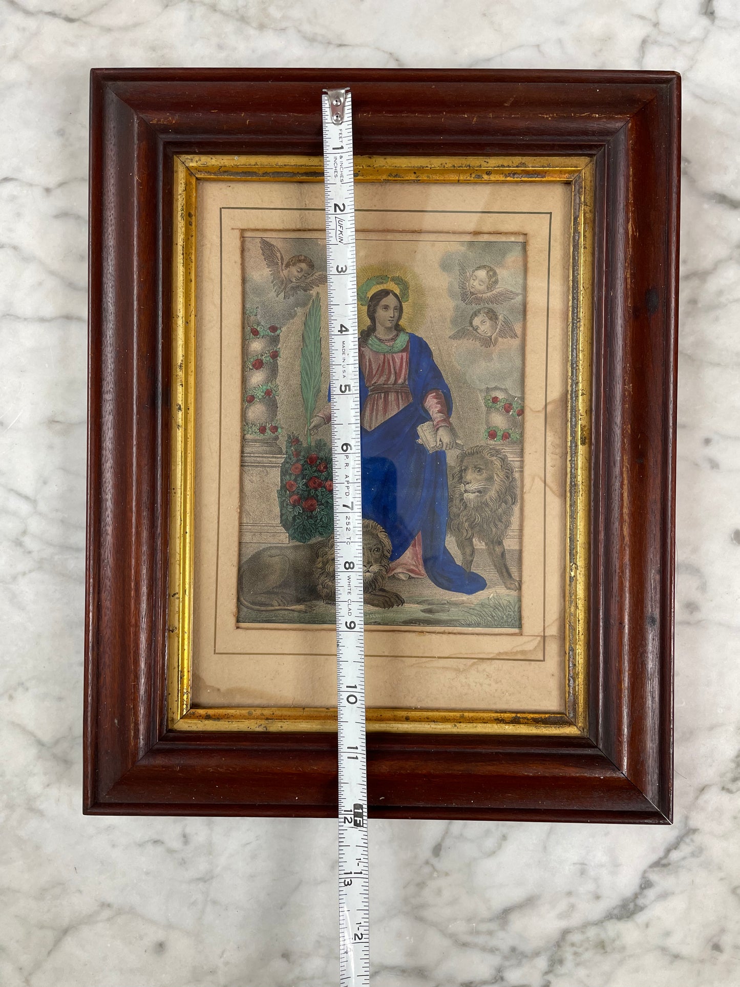Saint Thecla | Hand Colored Victorian Print