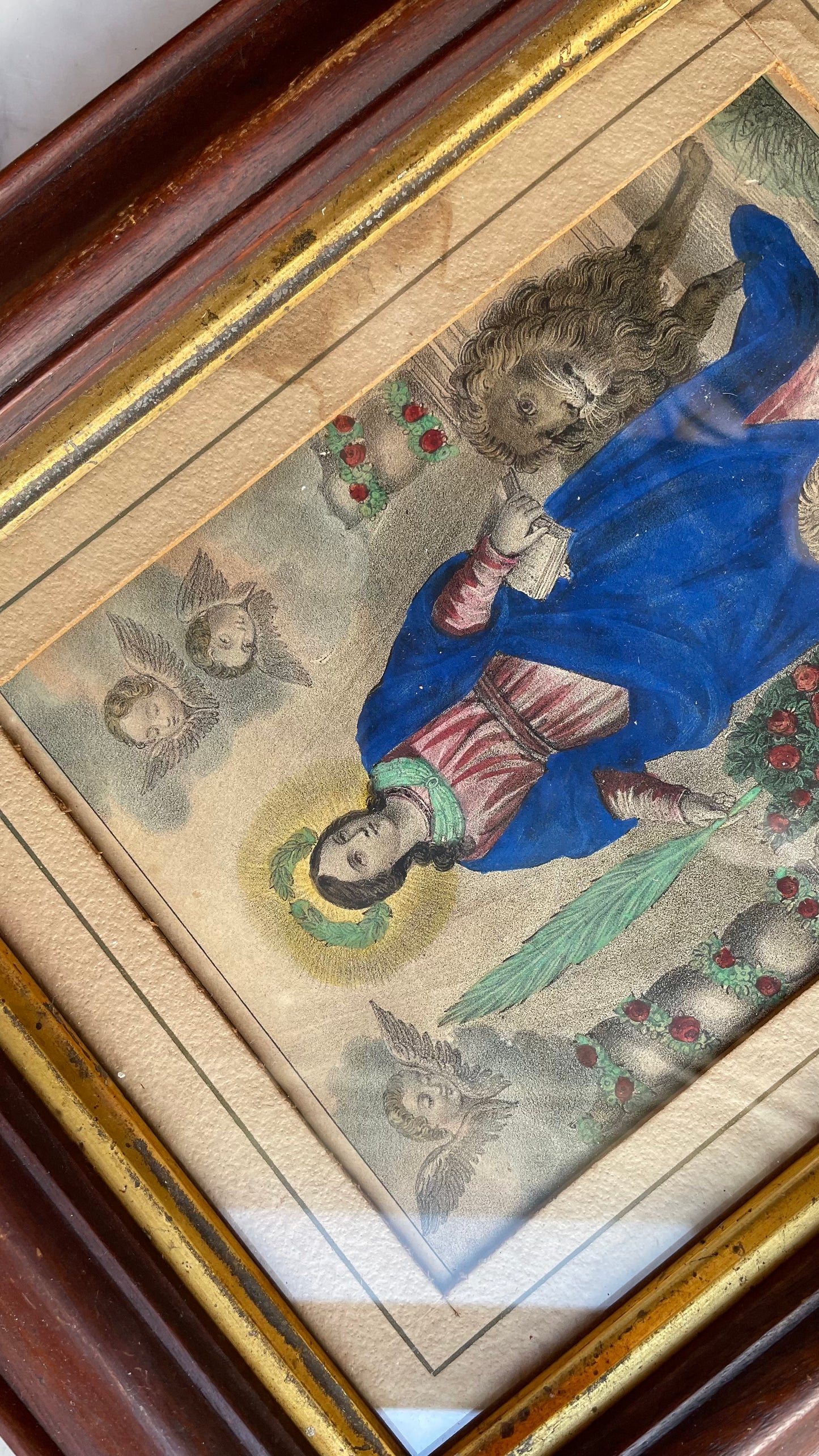 Saint Thecla | Hand Colored Victorian Print