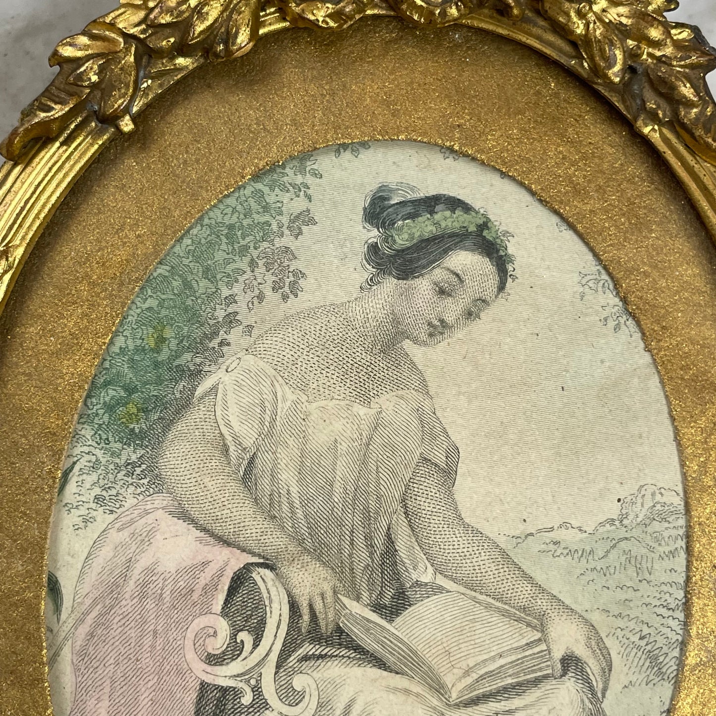 Victorian Girl in Miniature Frame