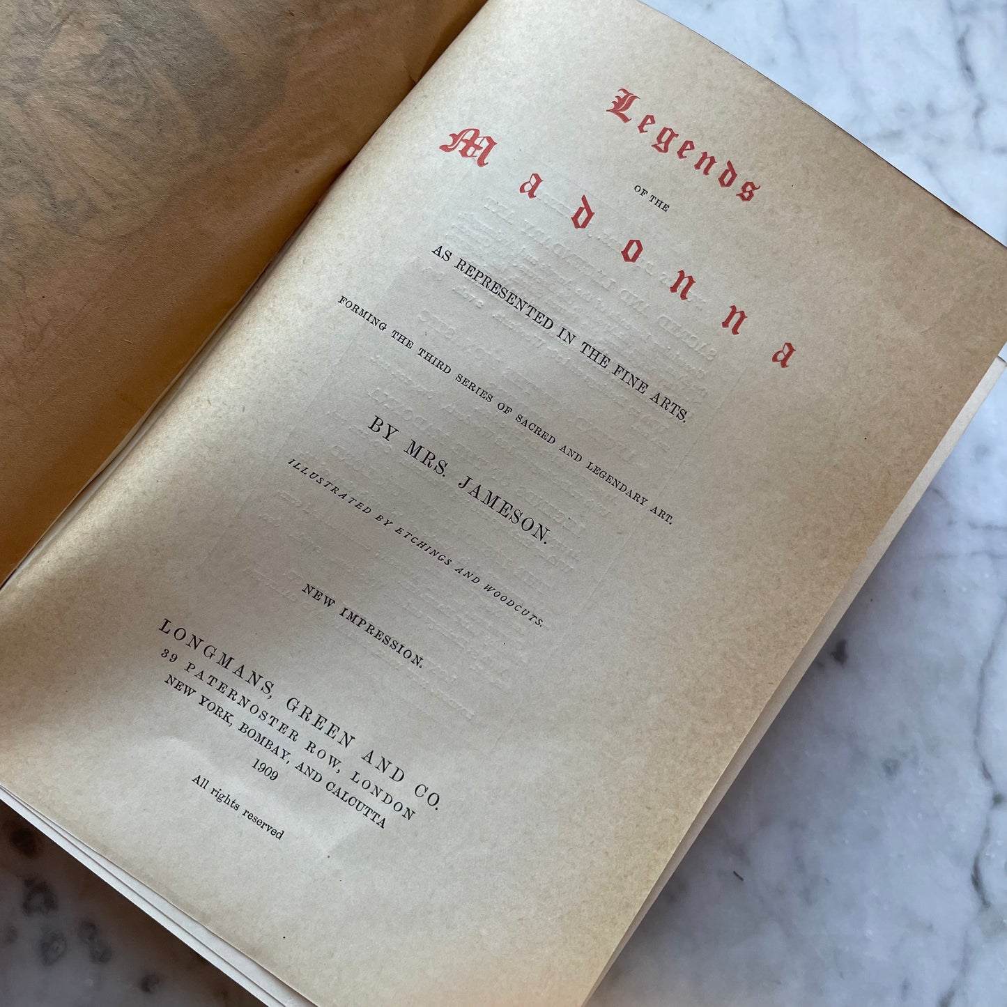 Legends of the Madonna by Anna Brownell Jameson, 1909