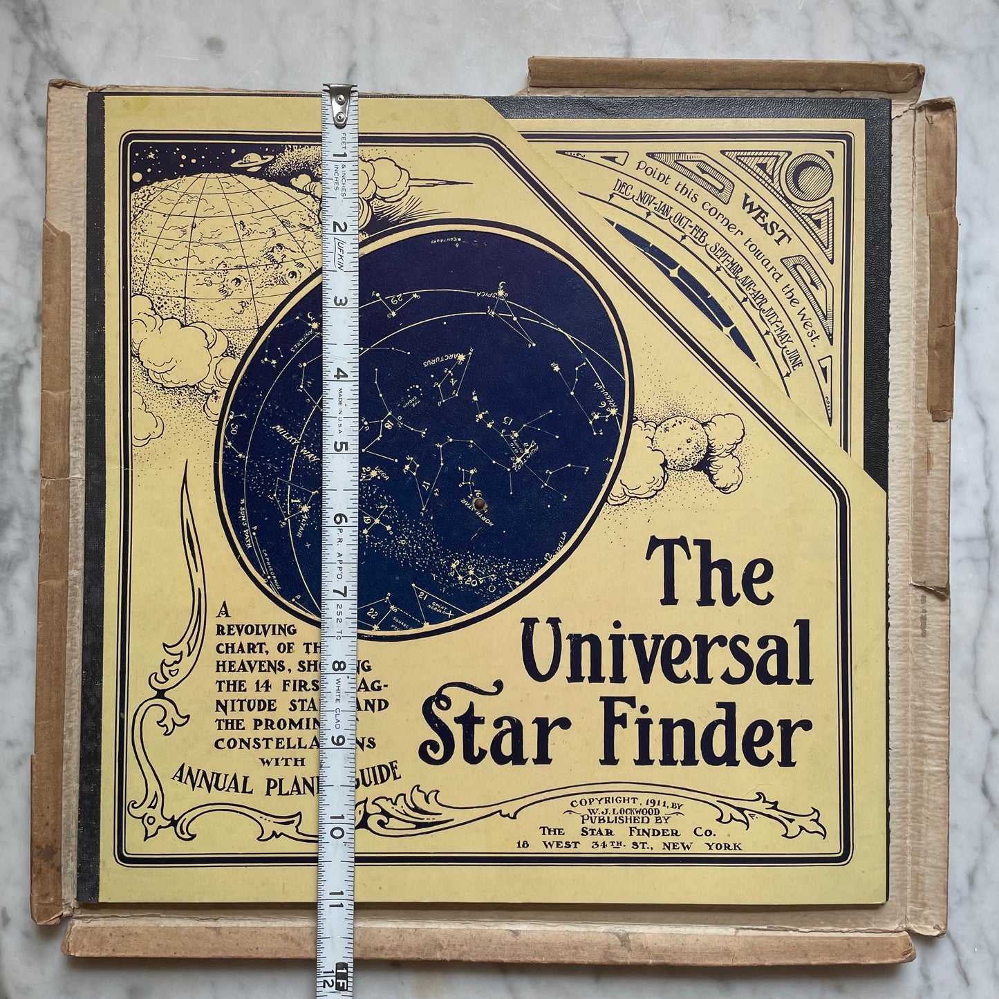 Universal Star Finder, Antique Planisphere, 1911