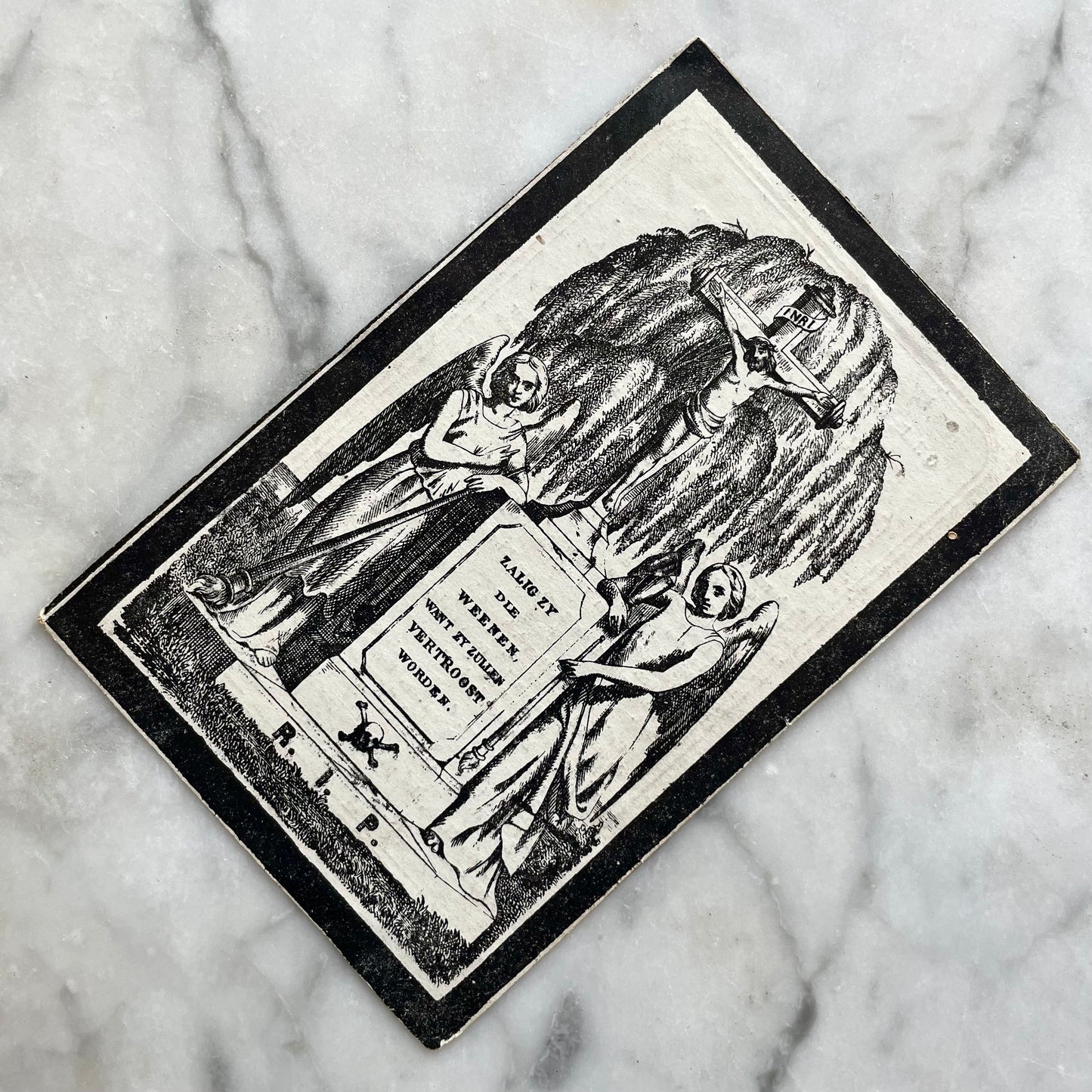 Antique Mourning Card, 1878