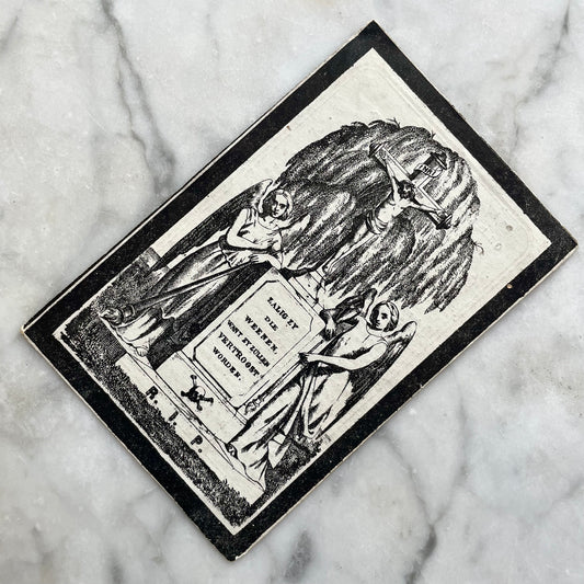 Antique Mourning Card, 1878
