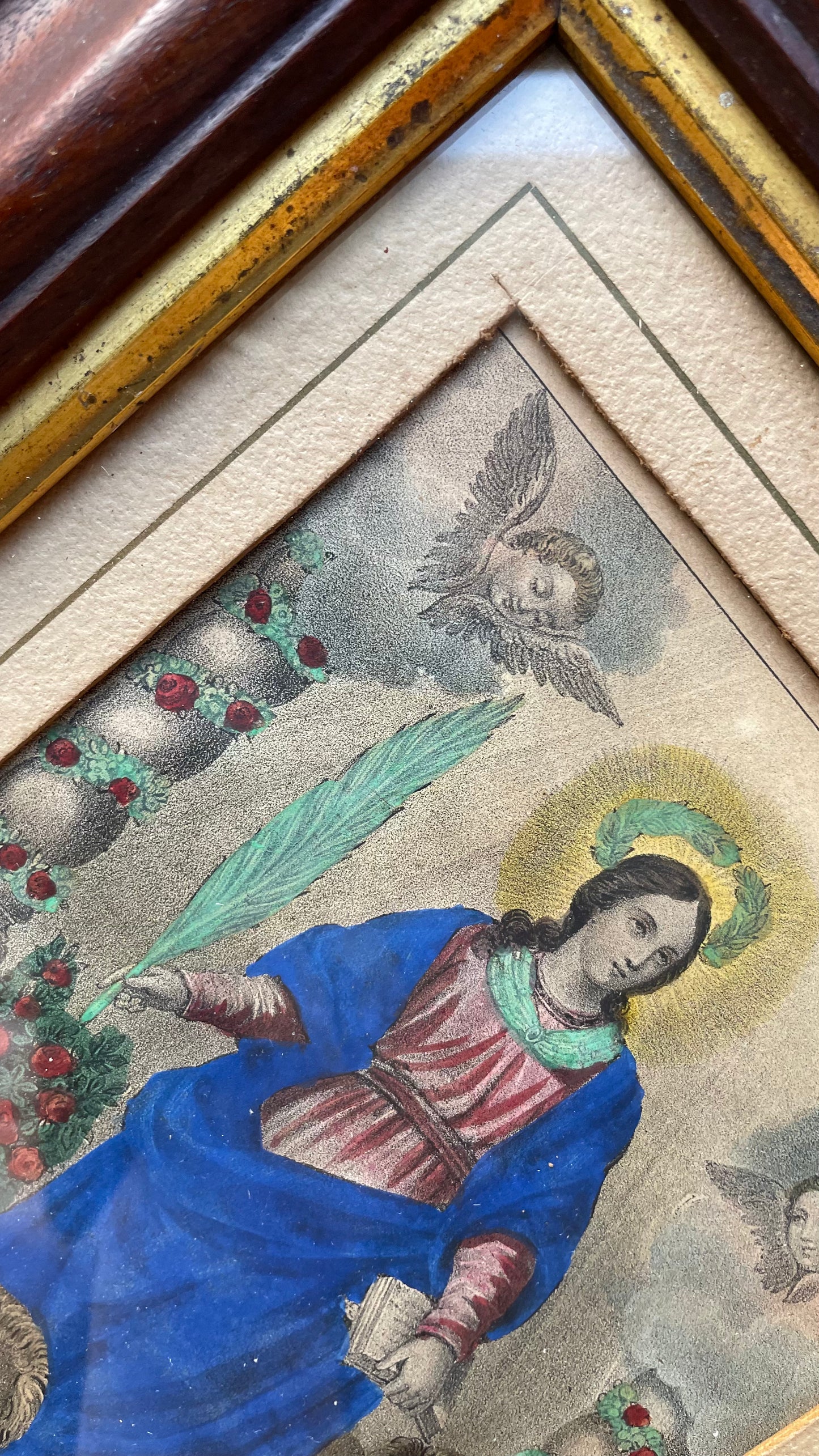 Saint Thecla | Hand Colored Victorian Print