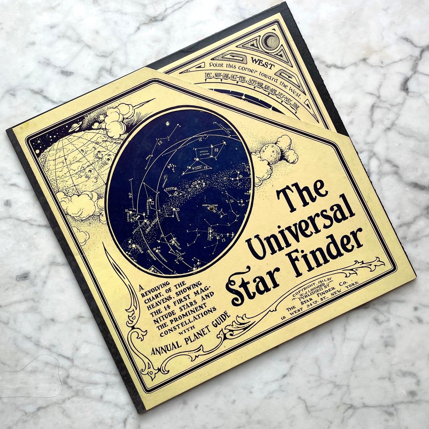 Universal Star Finder, Antique Planisphere, 1911