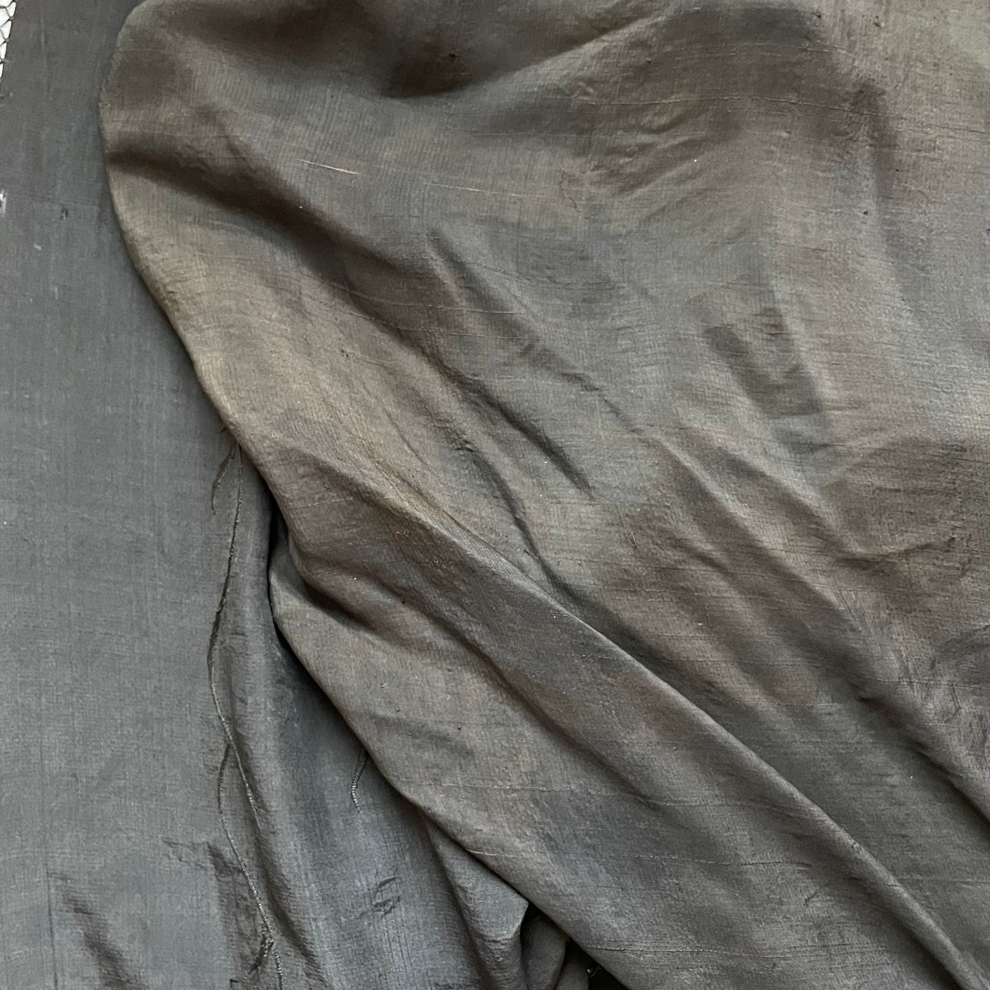 Antique Black Silk Shawl