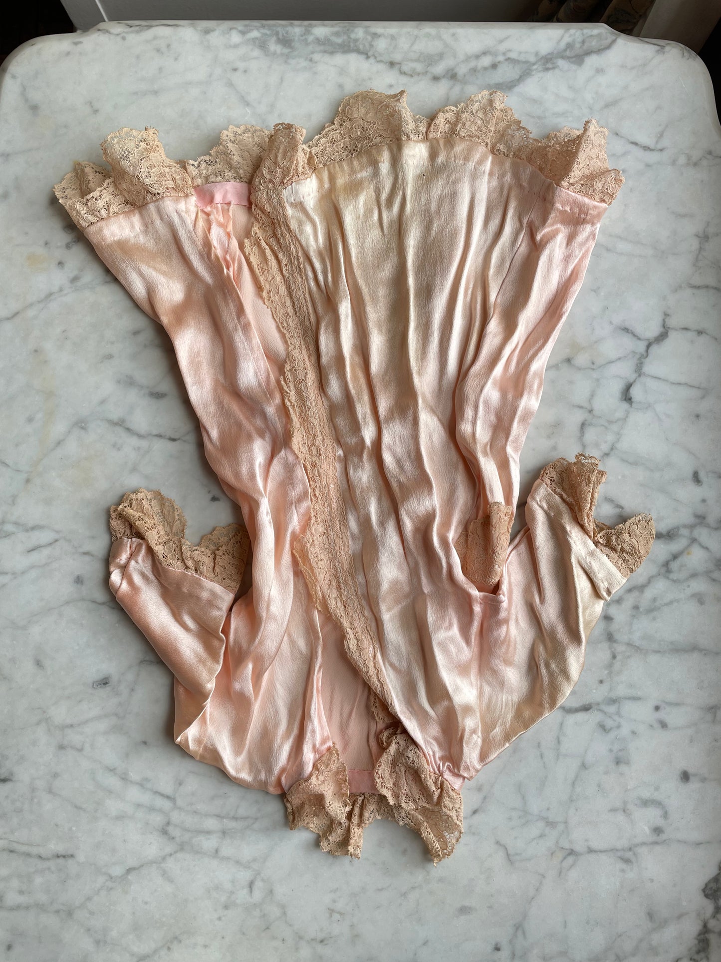 Antique Silk Satin Doll Robe