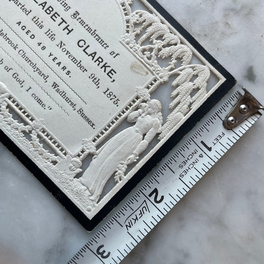 Victorian Die Cut & Embossed Memorial