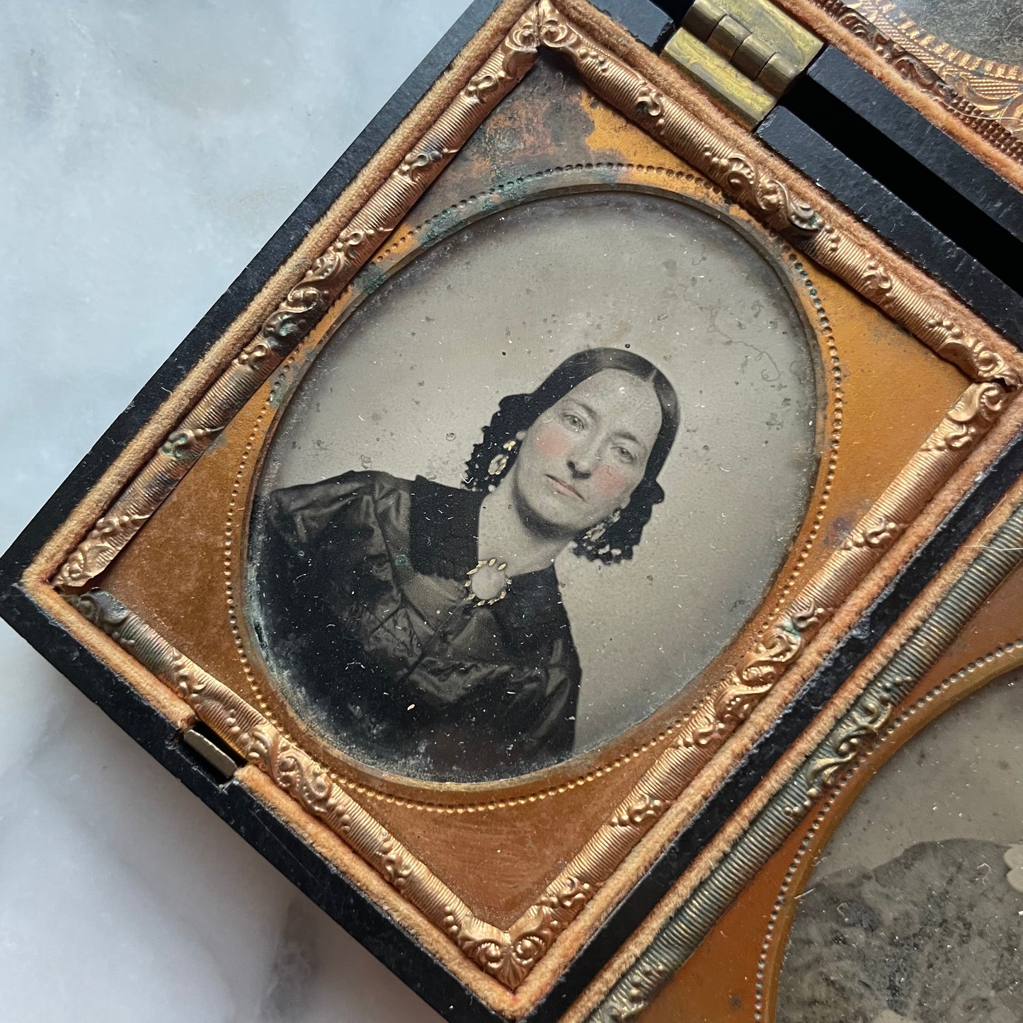 Four Ambrotype Photos in Thermoplastic Case