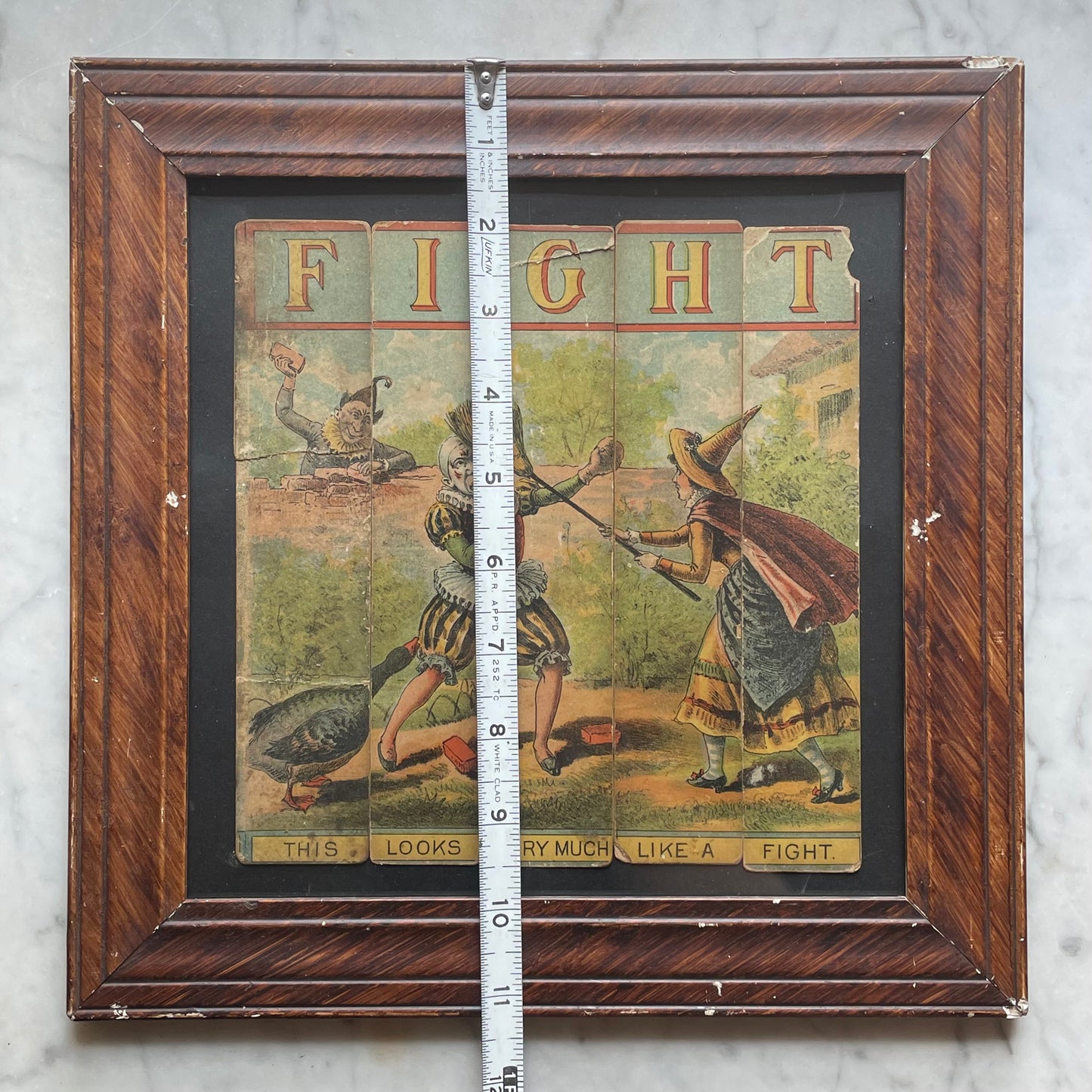 Victorian Witch Lithograph Puzzle Framed