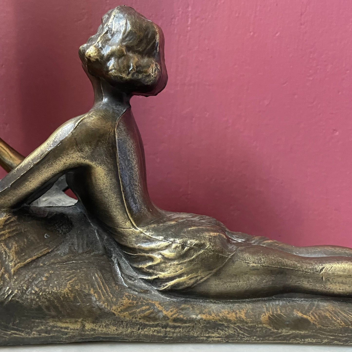 Art Deco Figural Lamp from Chandler
