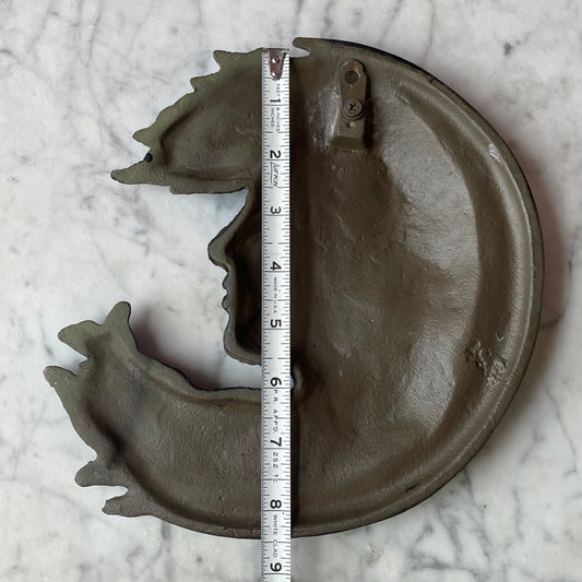 Vintage Crescent Moon Plaque