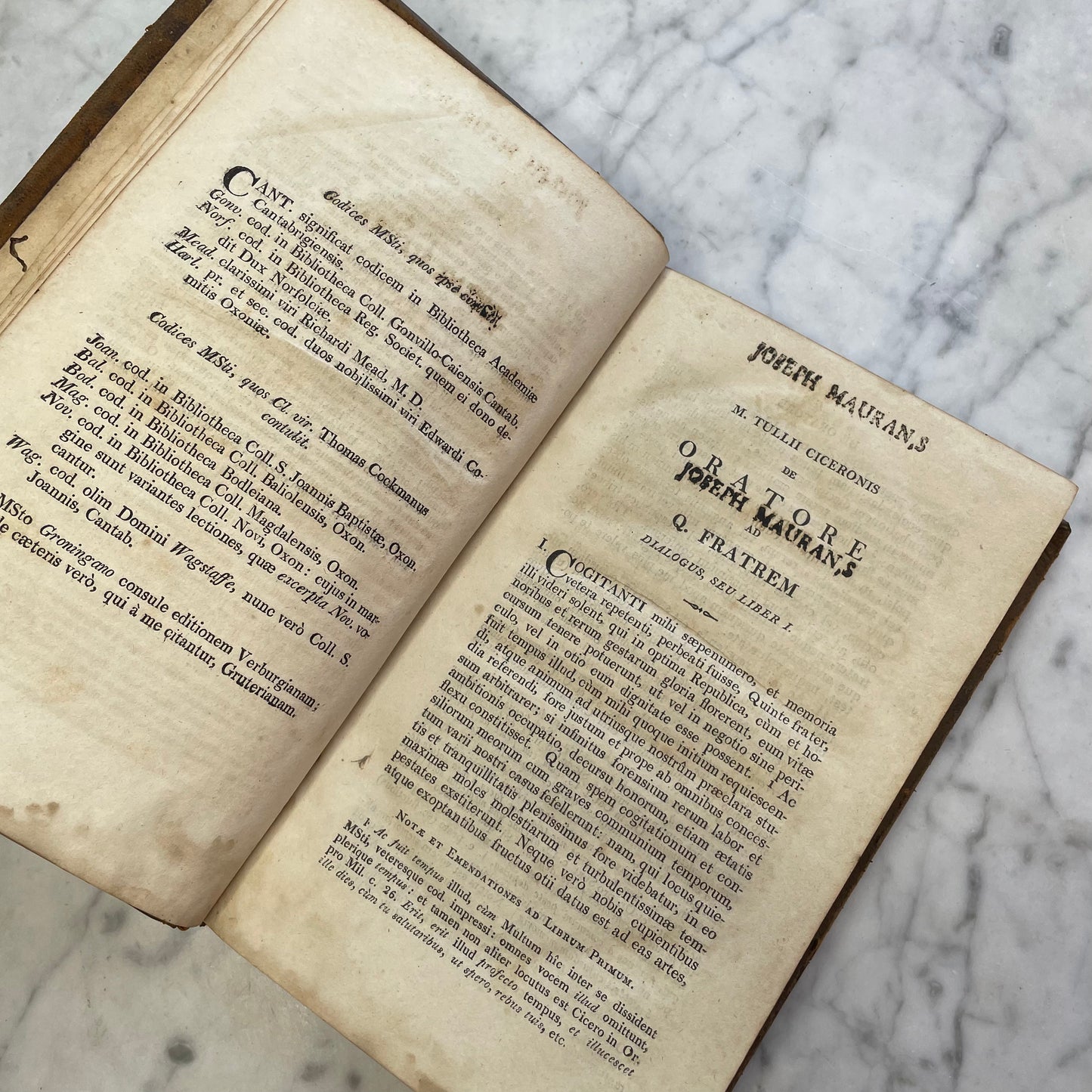 Cicero: Ad Quintum fratrem dialogi tres de oratore, 1810