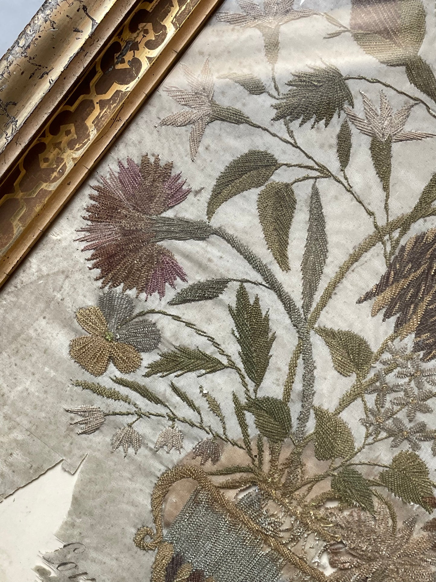 Early Victorian Floral Embroidery