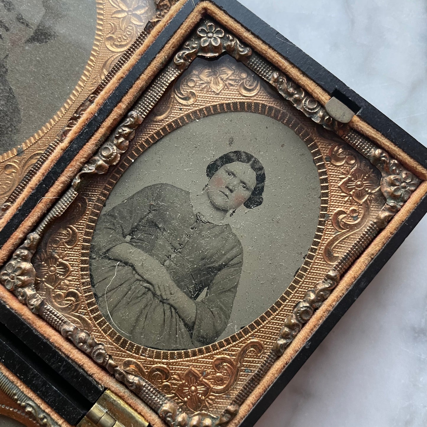 Four Ambrotype Photos in Thermoplastic Case