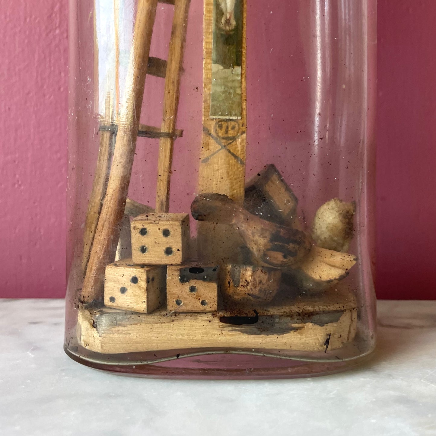 Antique Arma Christi Bottle Whimsy