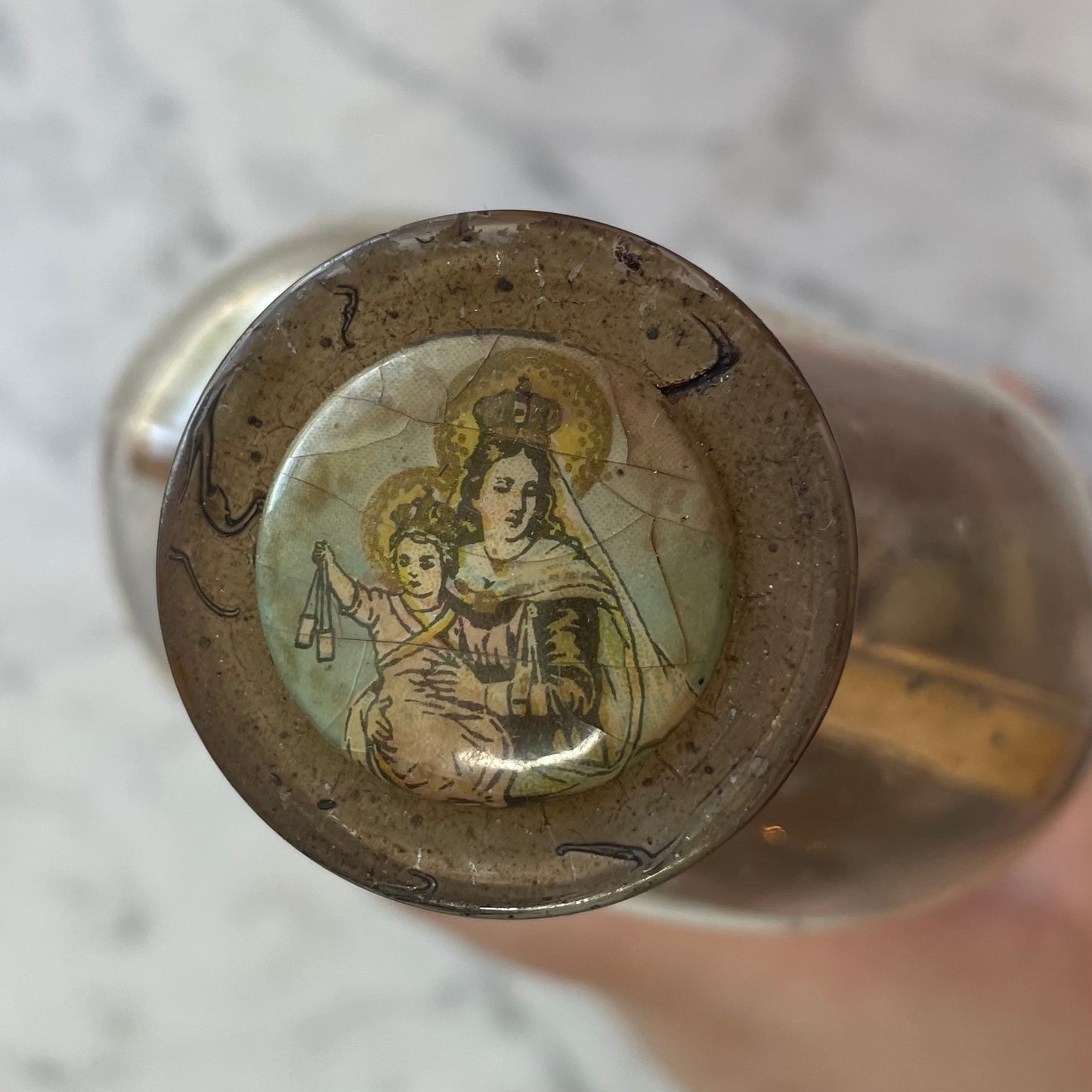 Antique Arma Christi Bottle Whimsy