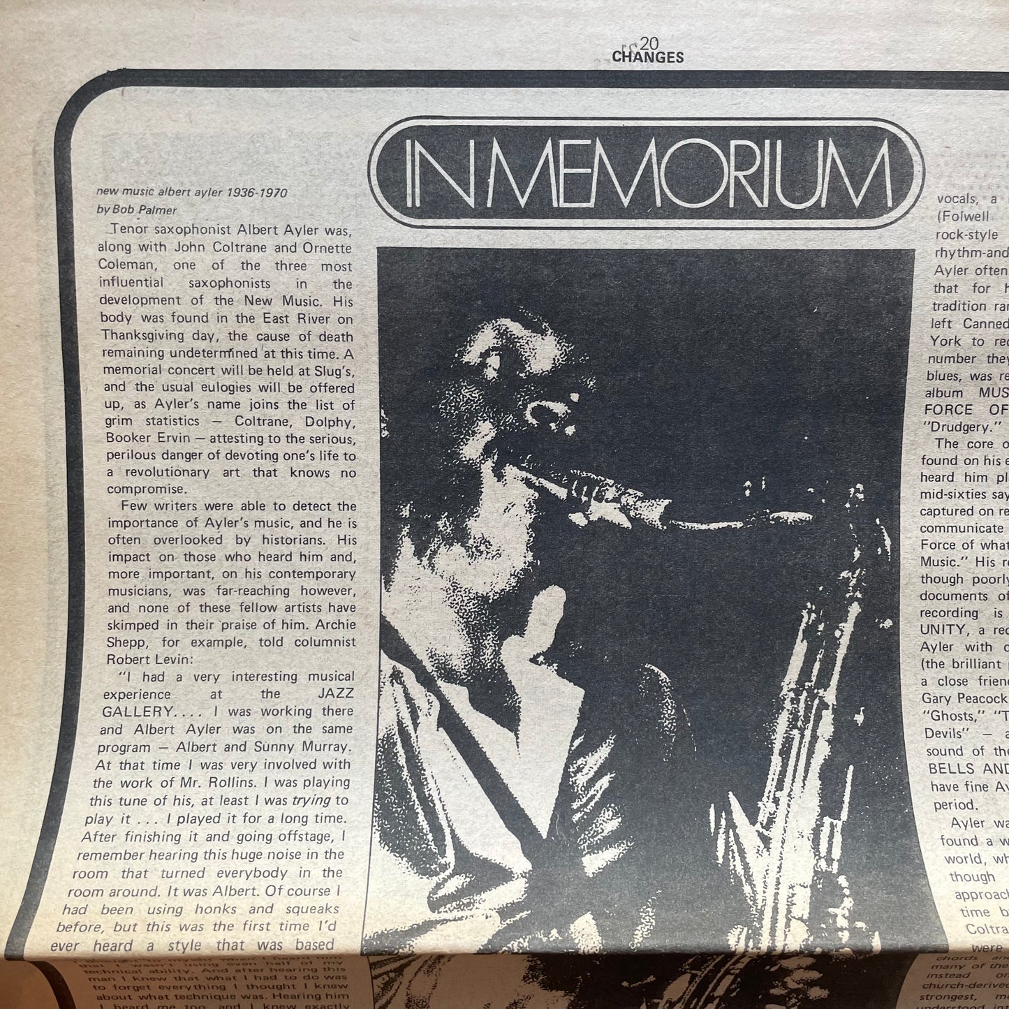 Changes Magazine, January 15, 1971, Vol. 2, Issue 19