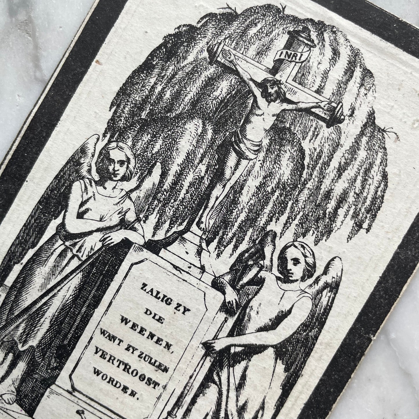 Antique Mourning Card, 1878