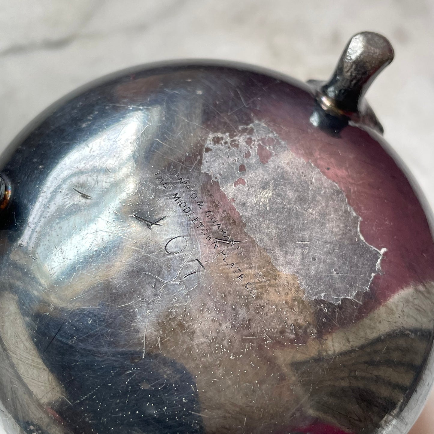 Antique Cauldron Shaped Salt Cellar