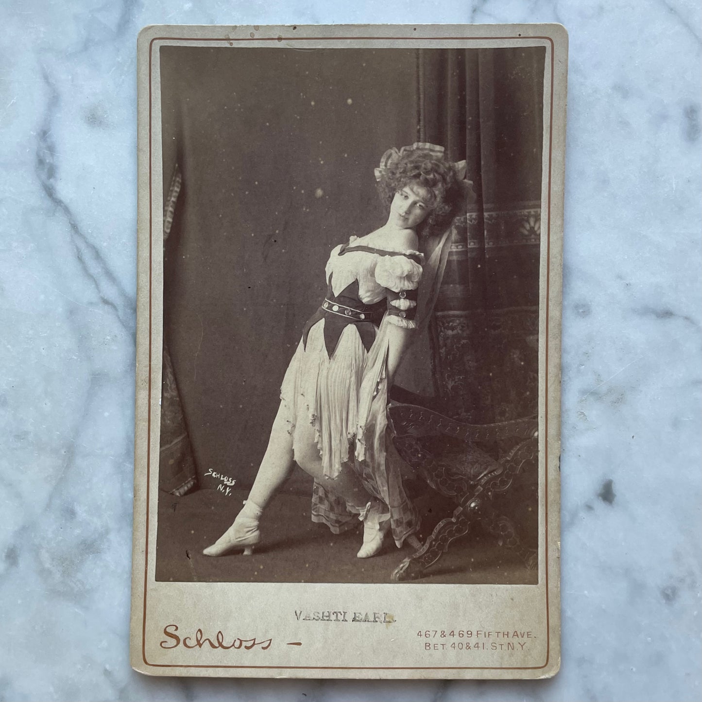 Victorian Actress Vashti Earle Cabinet Card by Schloss NY