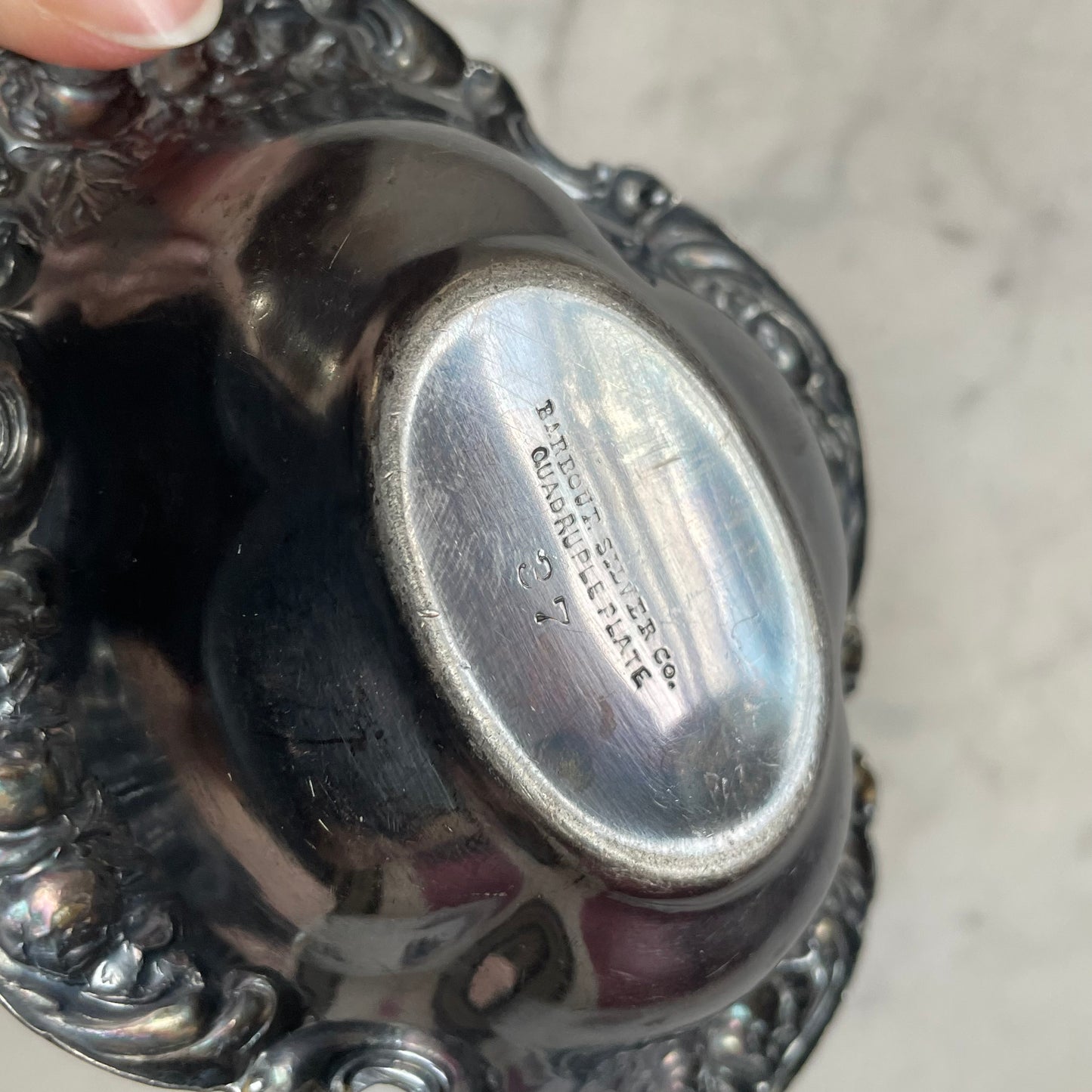 Antique Silverplated Ashtray