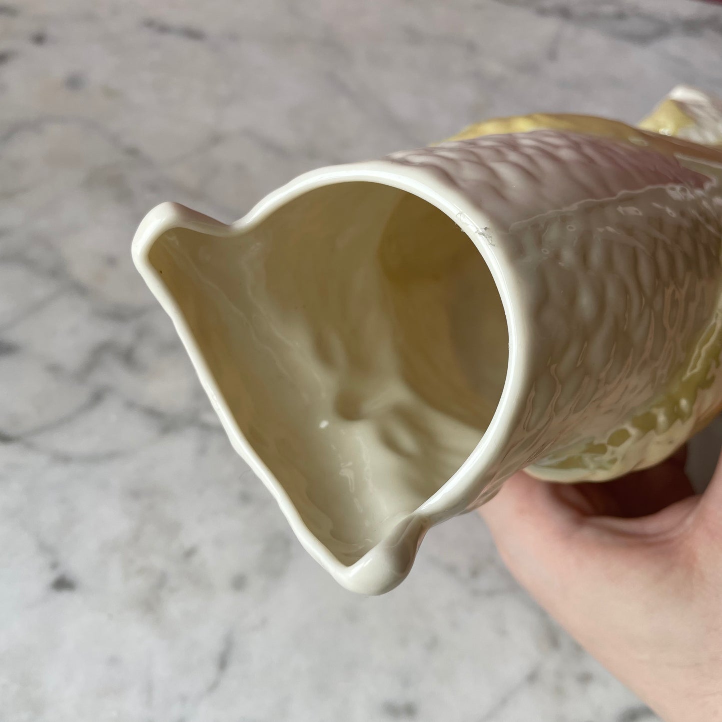 Belleek Porcelain Owl Vase