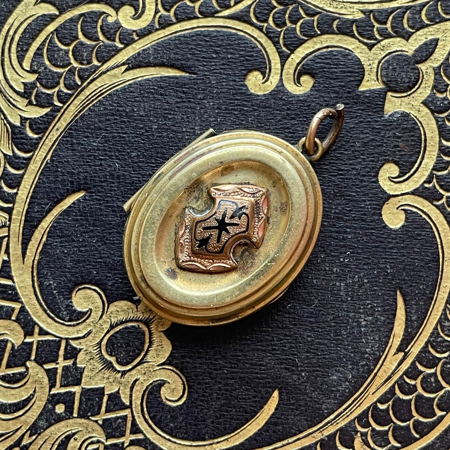 Victorian Brass Keepsake Locket