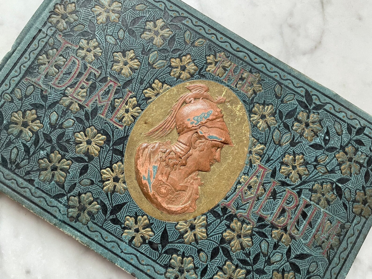 Victorian Autograph Album with Athena Cover