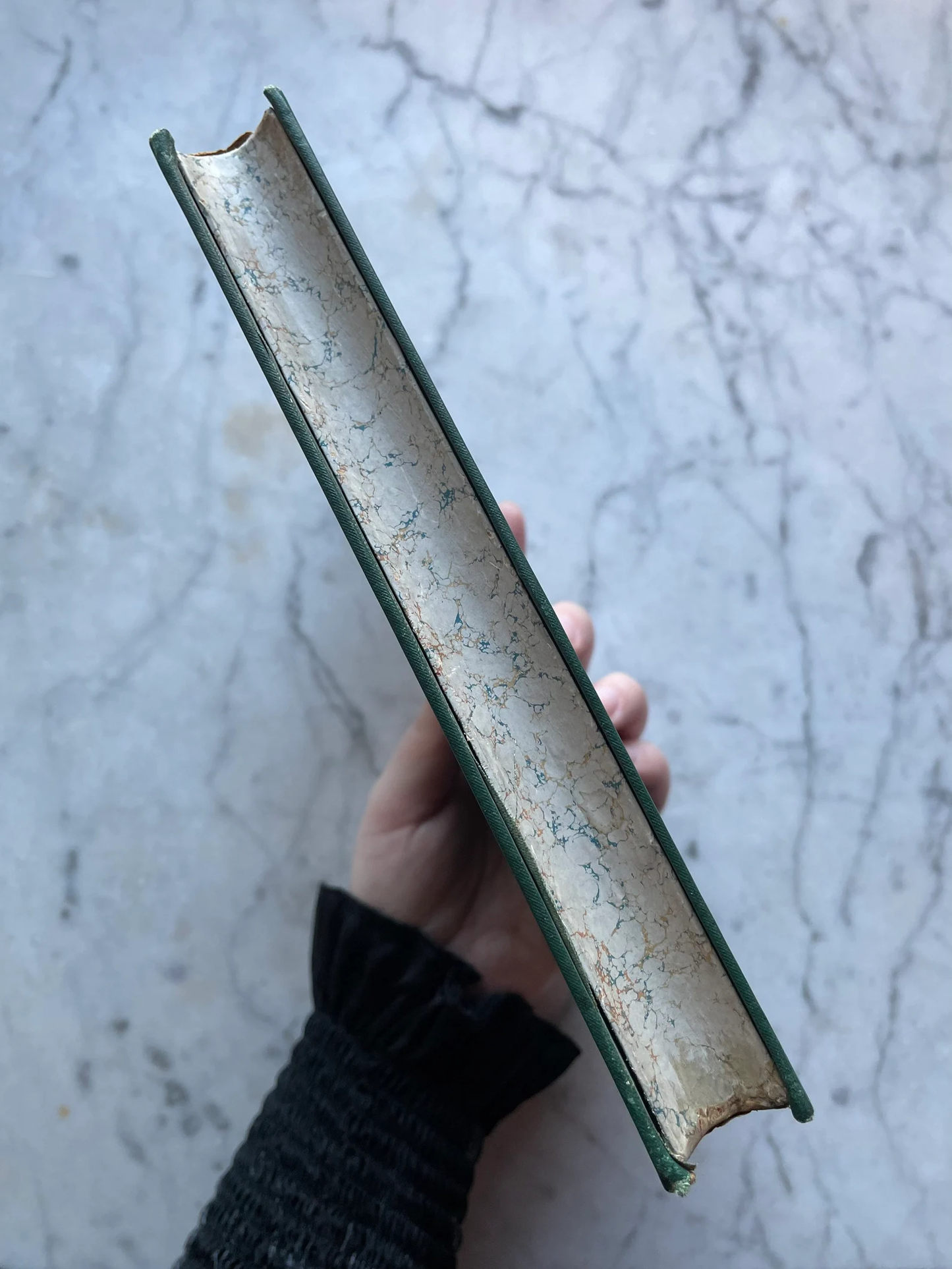 Antique Trompe l’œil Book Shaped Box