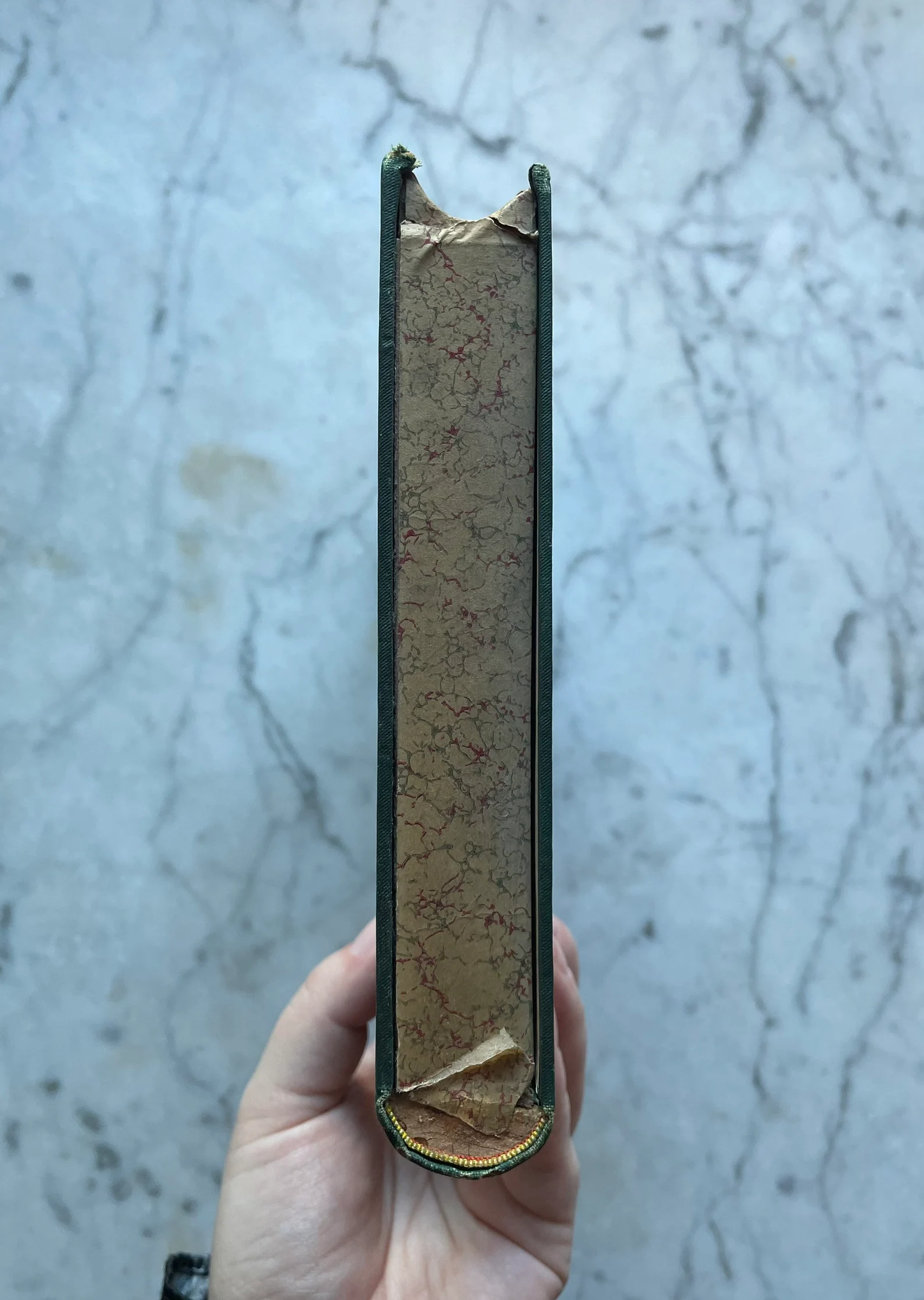 Antique Trompe l’œil Book Shaped Box