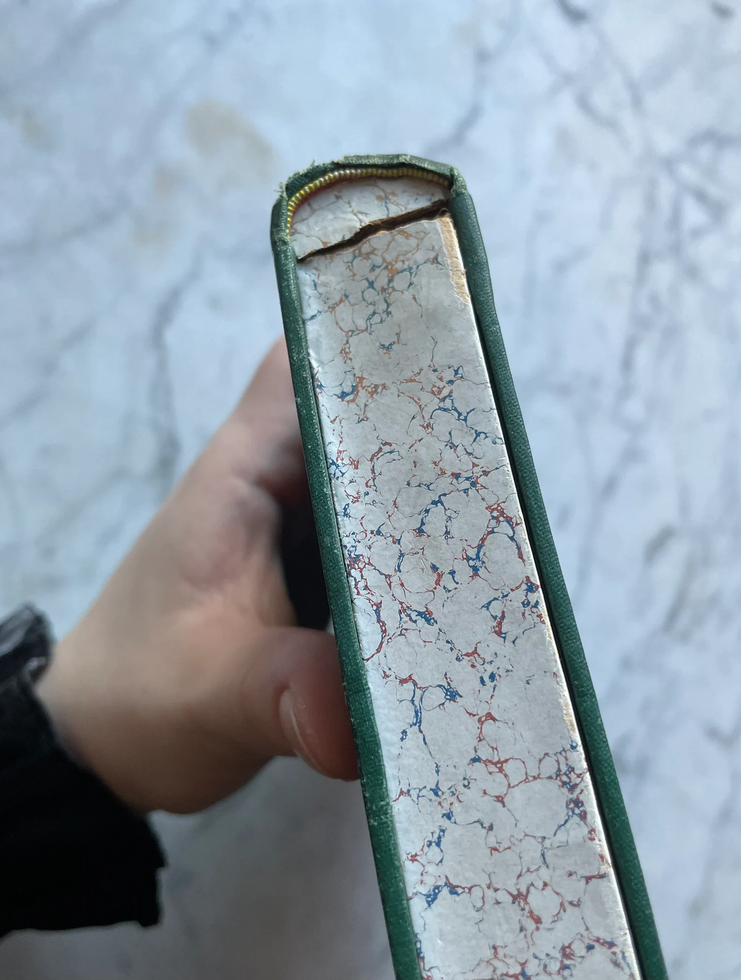 Antique Trompe l’œil Book Shaped Box