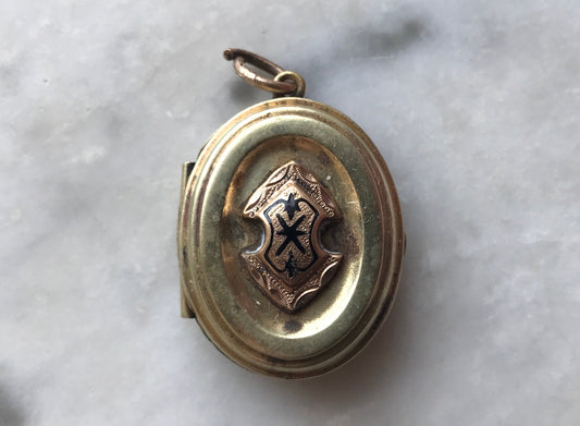 Victorian Brass Keepsake Locket